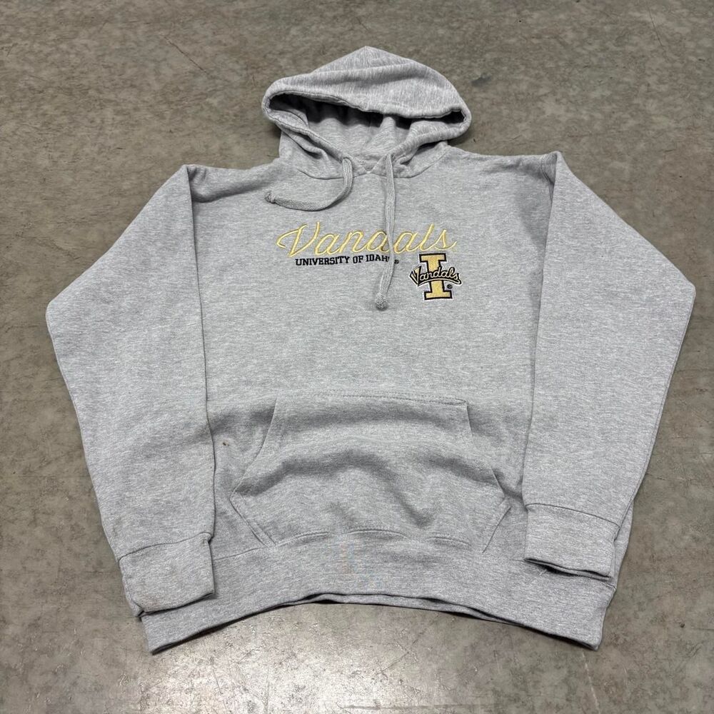 American-vintage Men's Grey Hoodie